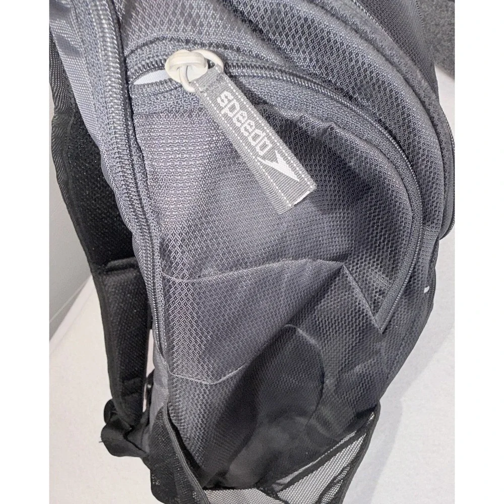 Speedo Teamster 35L Swim Backpack Black Team Bag Gear Laptop Travel Backpack